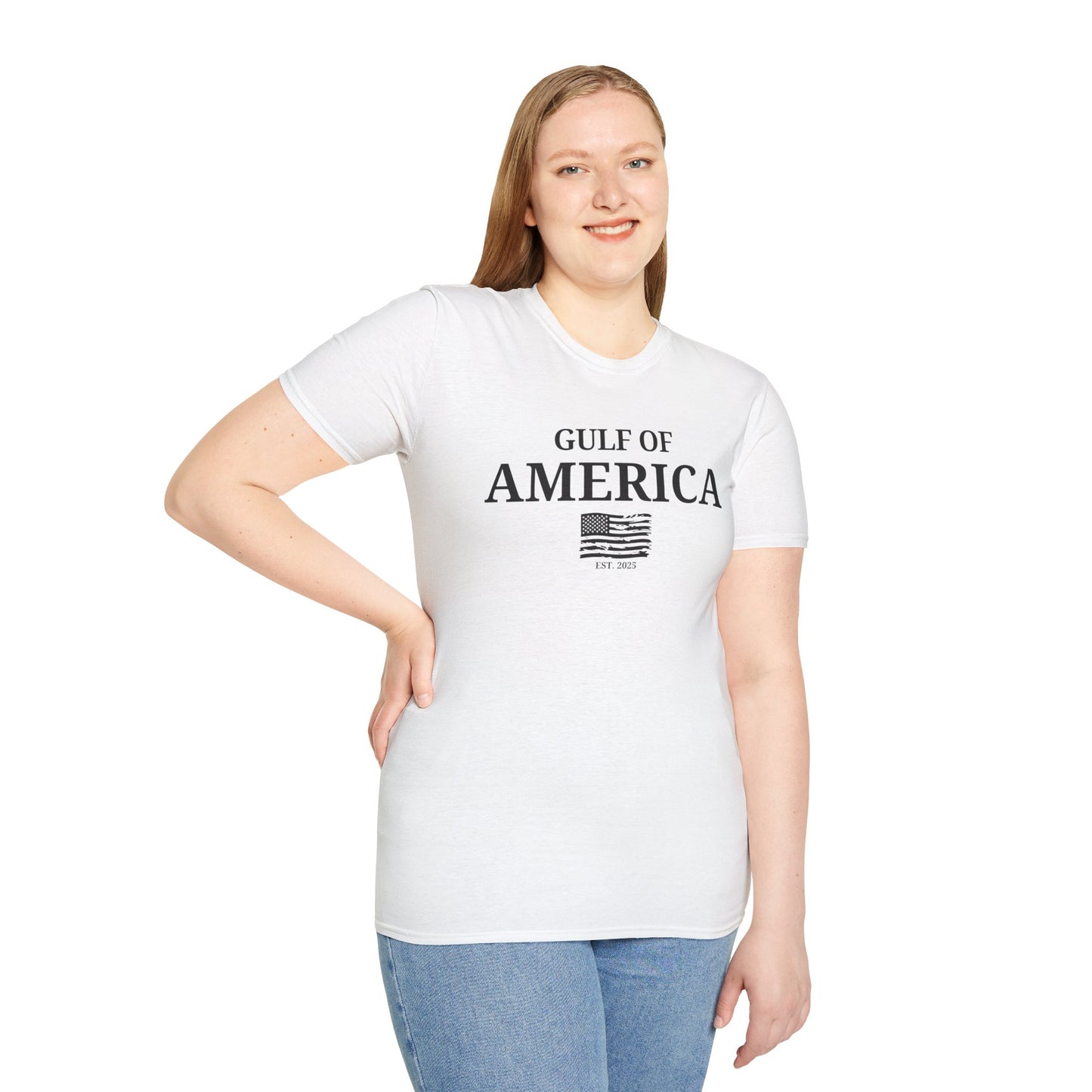 Unisex Softstyle T-Shirt Gulf of America Distressed Flag