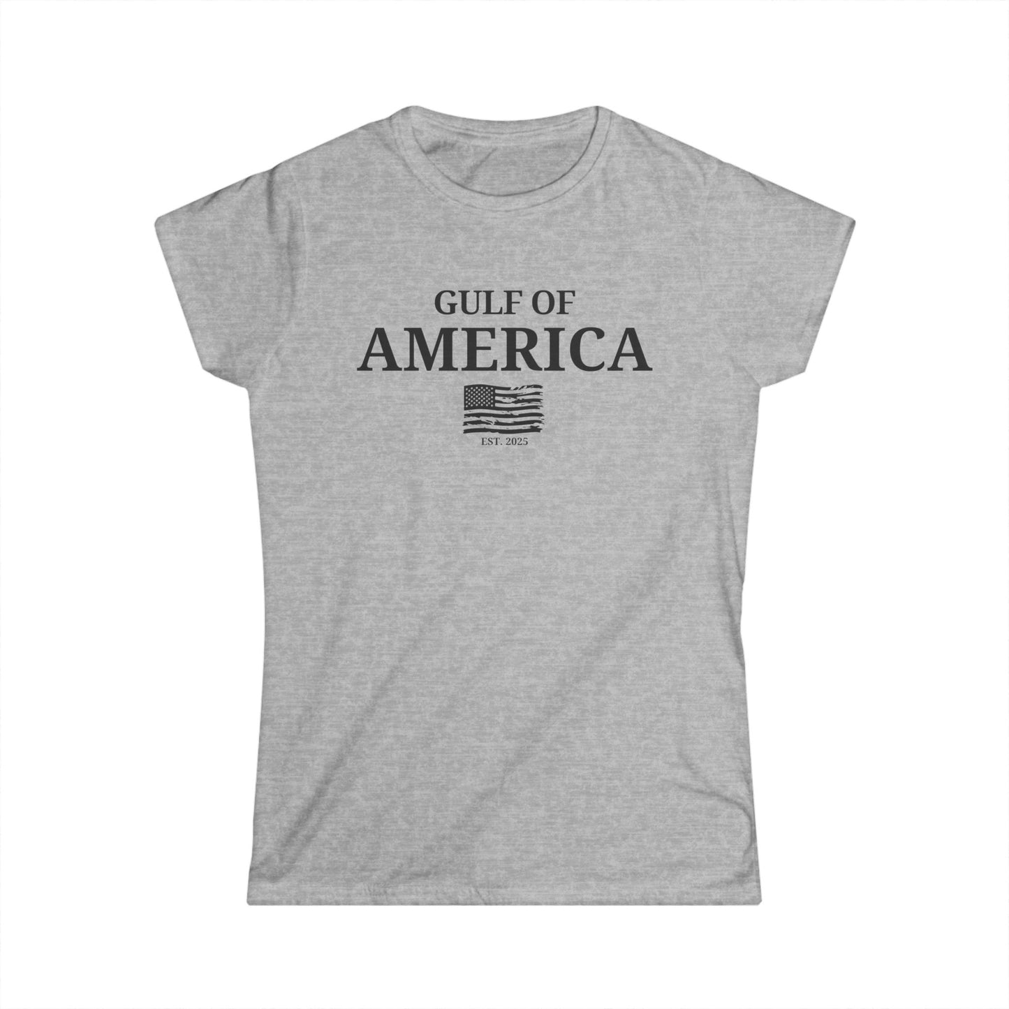 Women's Gulf of America Distressed Flag Softstyle Tee