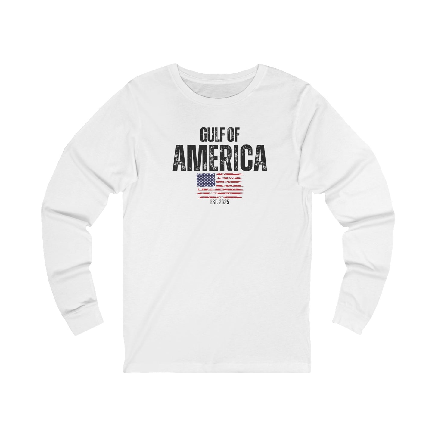 Unisex Jersey Long Sleeve Gulf of America Distressed Flag