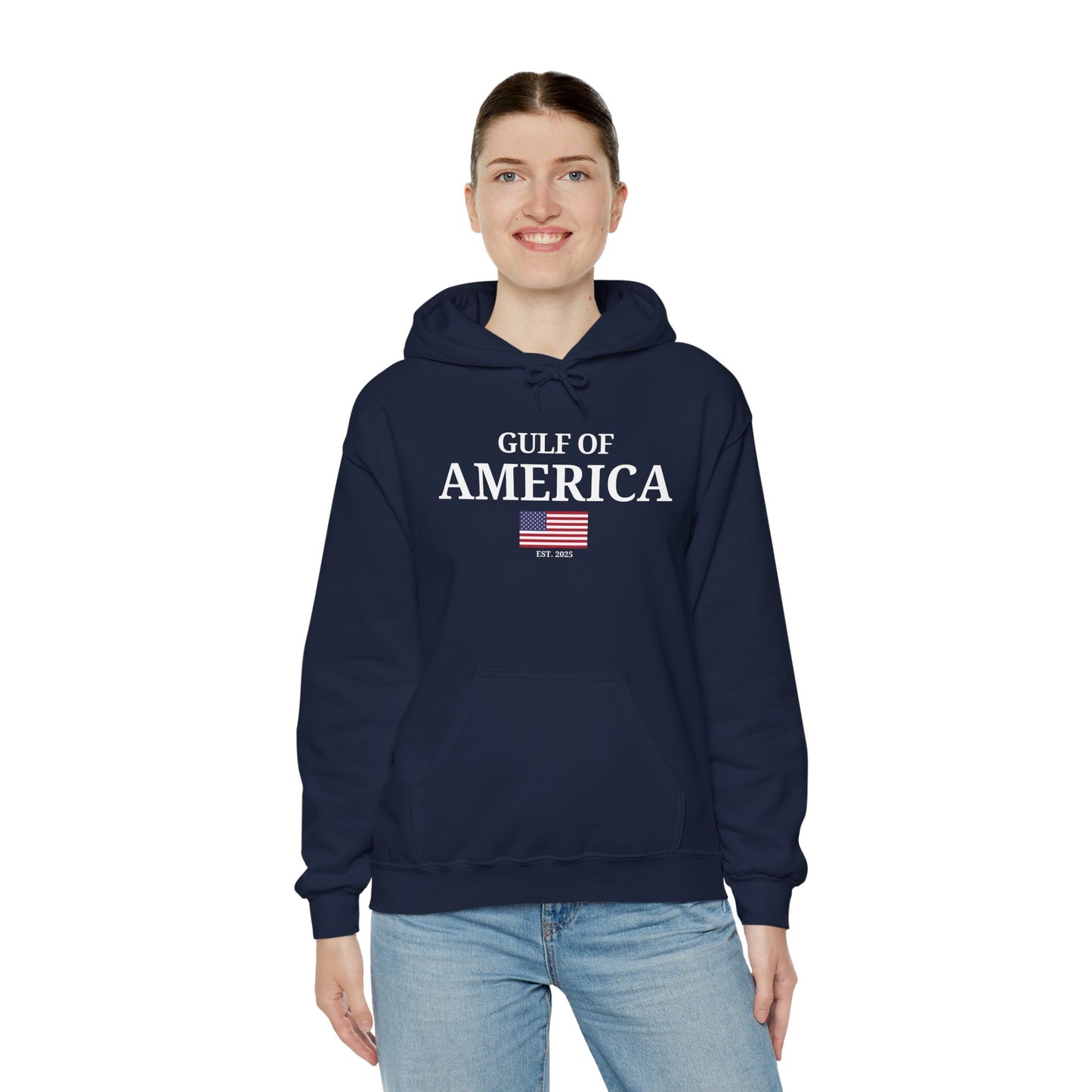 Unisex Heavy Blend™ Hooded Sweatshirt Gulf of America with Flag