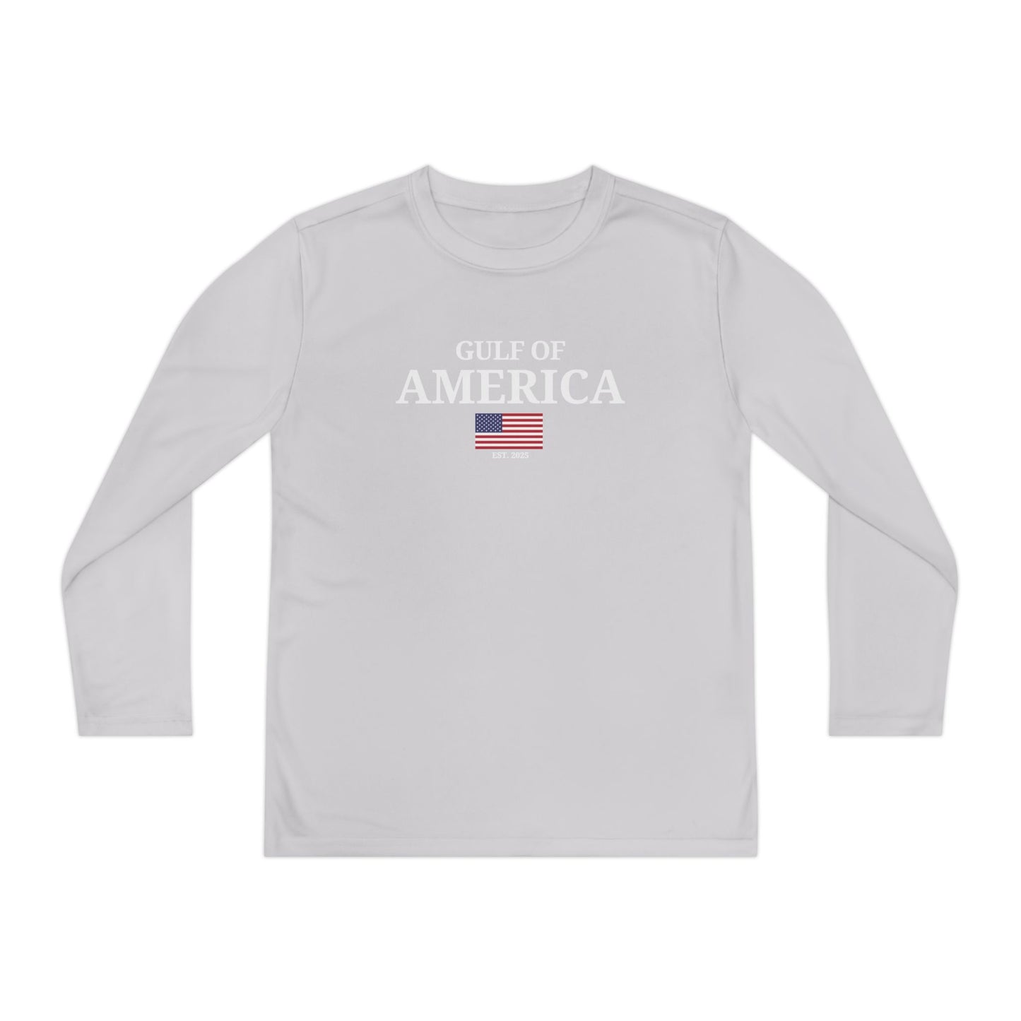 Youth Long Sleeve Competitor Tee Gulf of America Flag