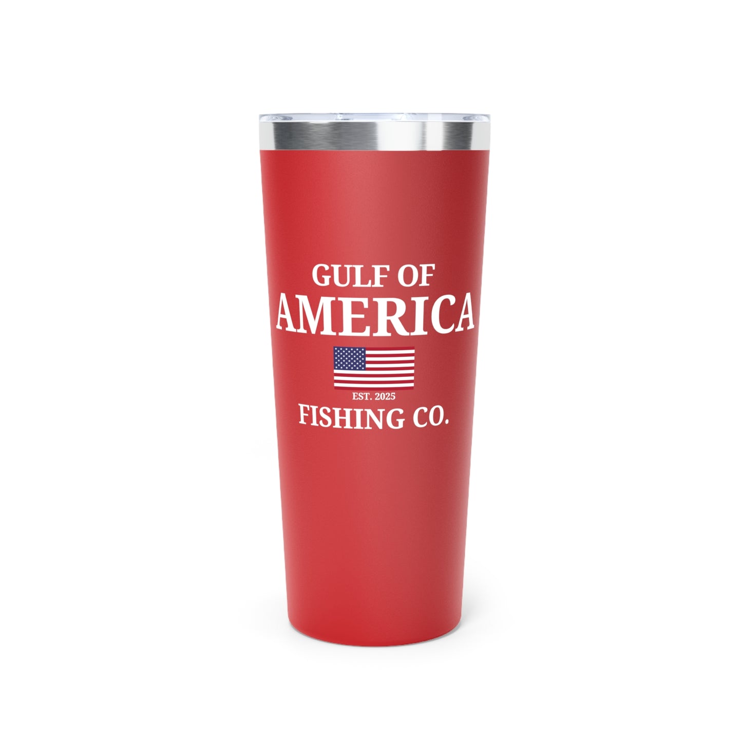 Gulf of America Fishing Co Flag Copper Vacuum Insulated Tumbler, 22oz