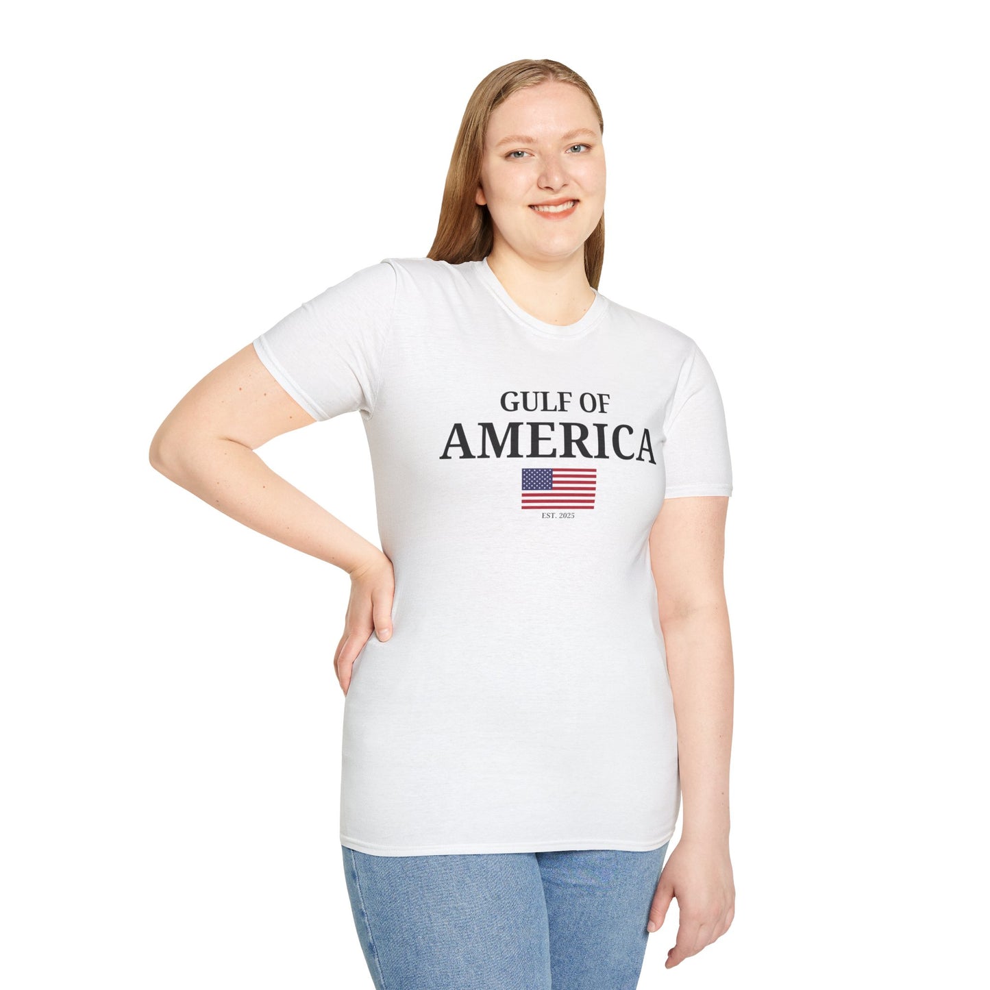 Unisex Softstyle T-Shirt Gulf of America with Flag