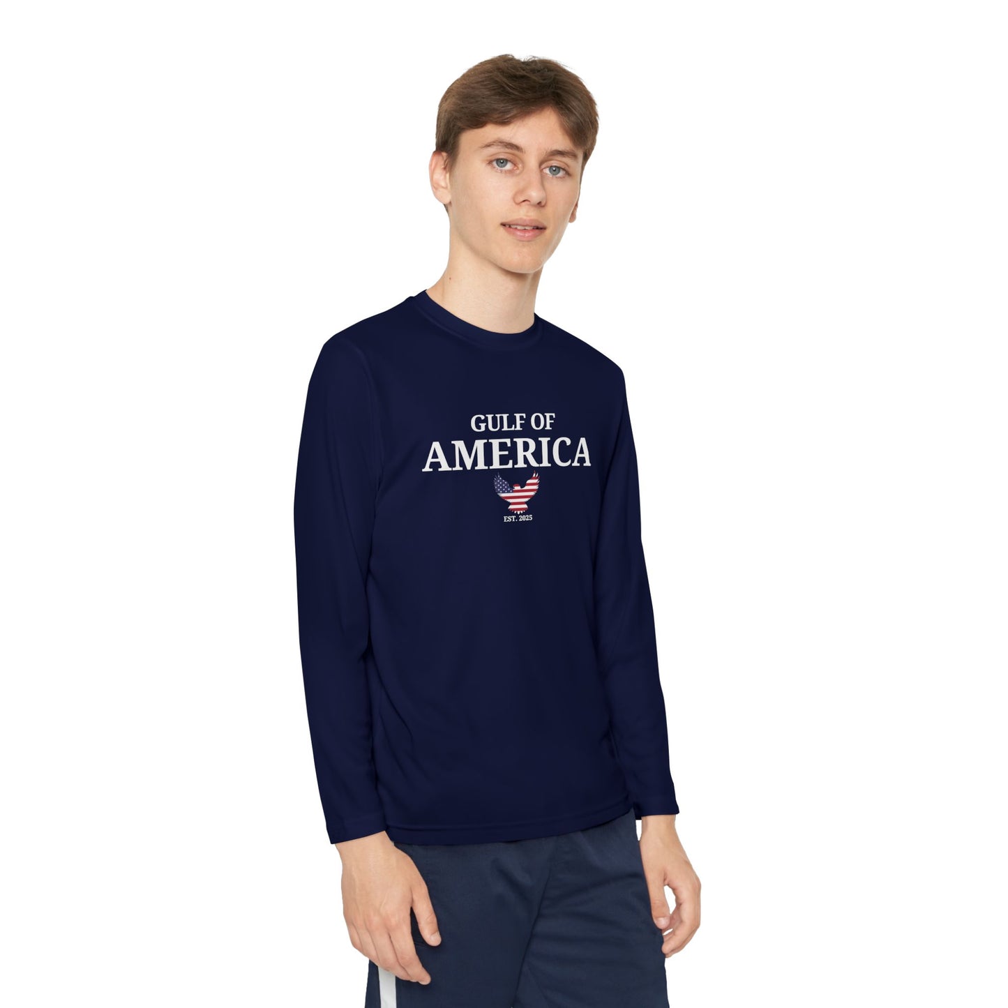 Youth Long Sleeve Competitor Tee Gulf of America Eagle