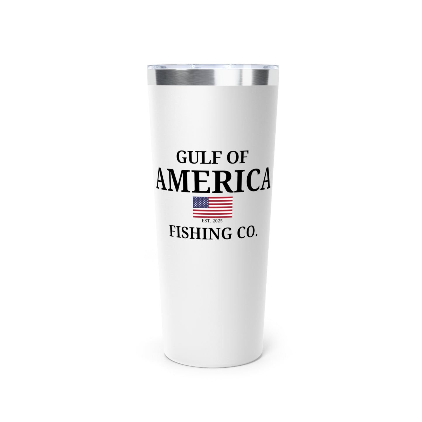 Gulf of America Fishing Co Flag Copper Vacuum Insulated Tumbler, 22oz