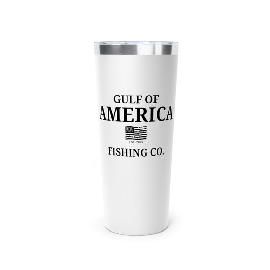 Gulf of America Fishing Co Distressed Flag Copper Vacuum Insulated Tumbler, 22oz