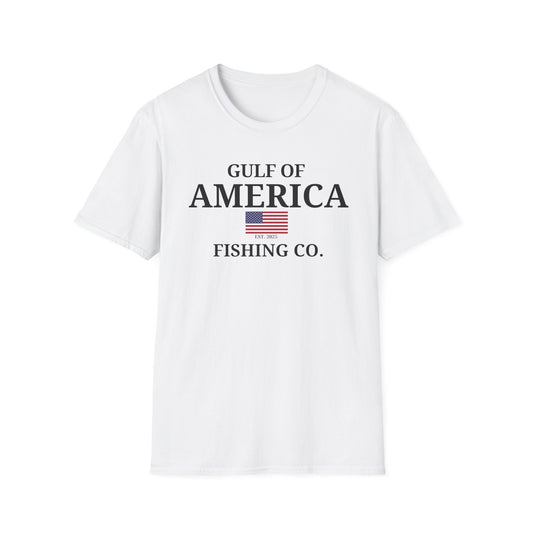 Unisex Softstyle T-Shirt Gulf of America Fishing Co. Flag