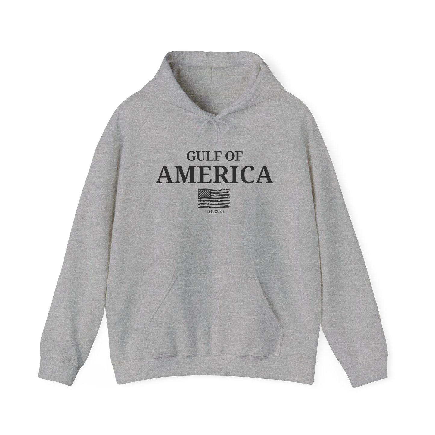 Unisex Heavy Blend™ Hooded Sweatshirt Gulf of America with Distressed Flag