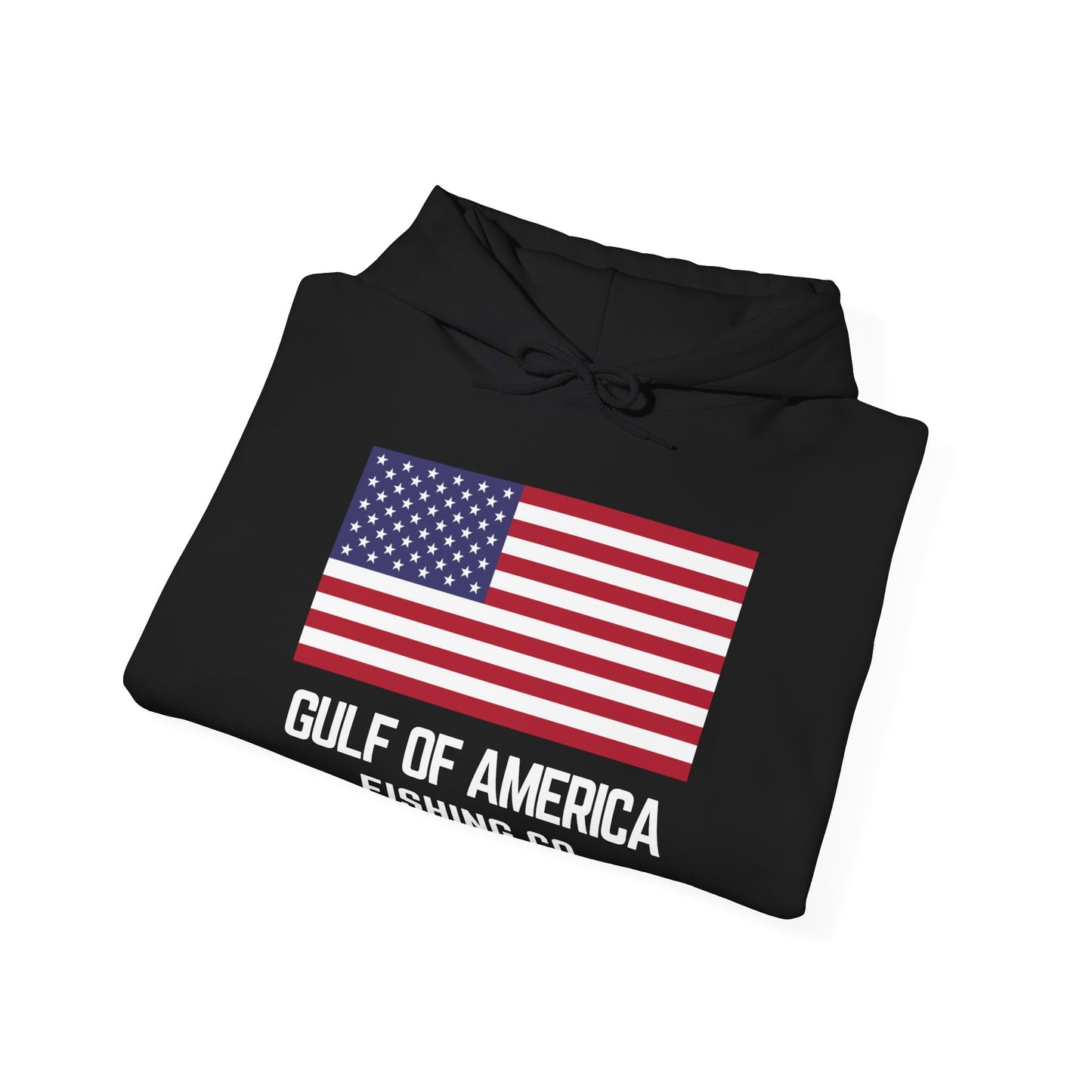 Unisex Heavy Blend™ Hooded Sweatshirt Gulf of America Fishing Co Large Flag