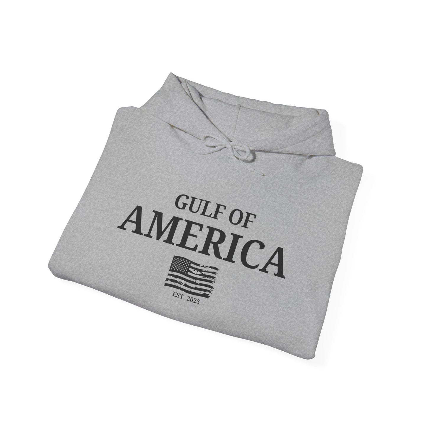 Unisex Heavy Blend™ Hooded Sweatshirt Gulf of America with Distressed Flag