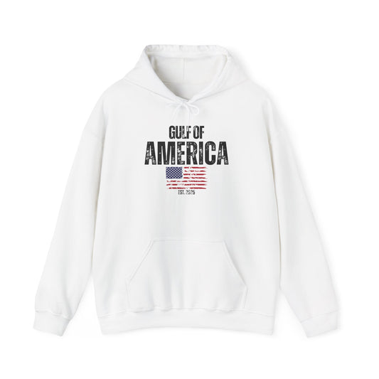 Unisex Heavy Blend™ Hooded Sweatshirt Gulf of America Distressed Flag