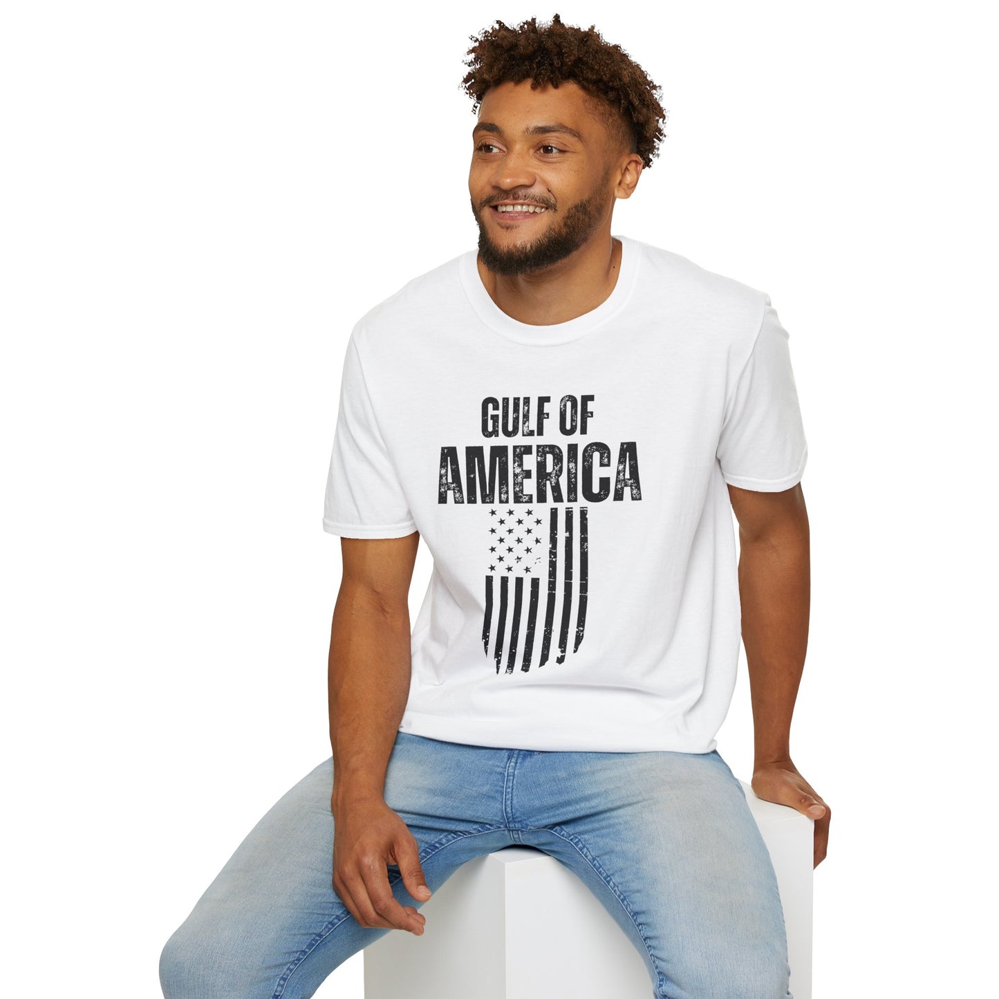 Unisex Softstyle T-Shirt Gulf of America Distressed Flag