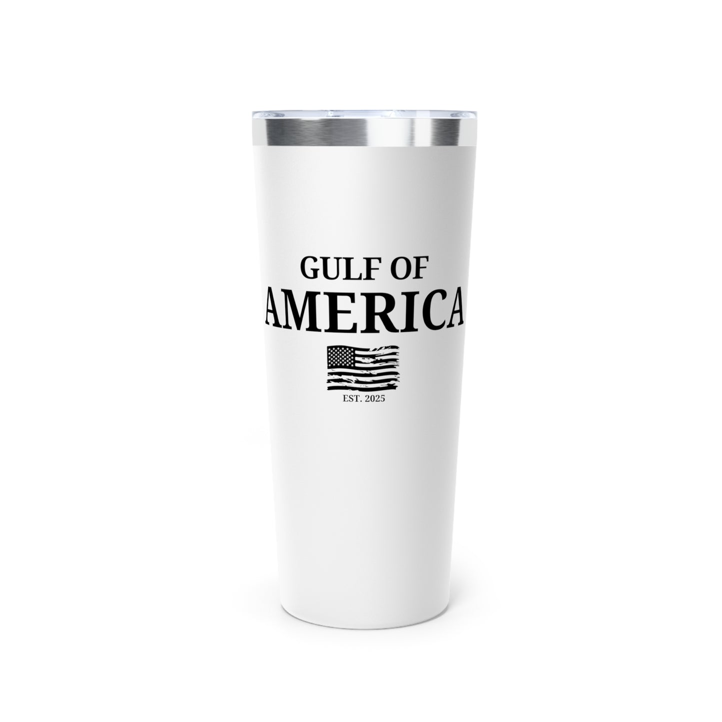 Gulf of America Distressed Flag Copper Vacuum Insulated Tumbler, 22oz