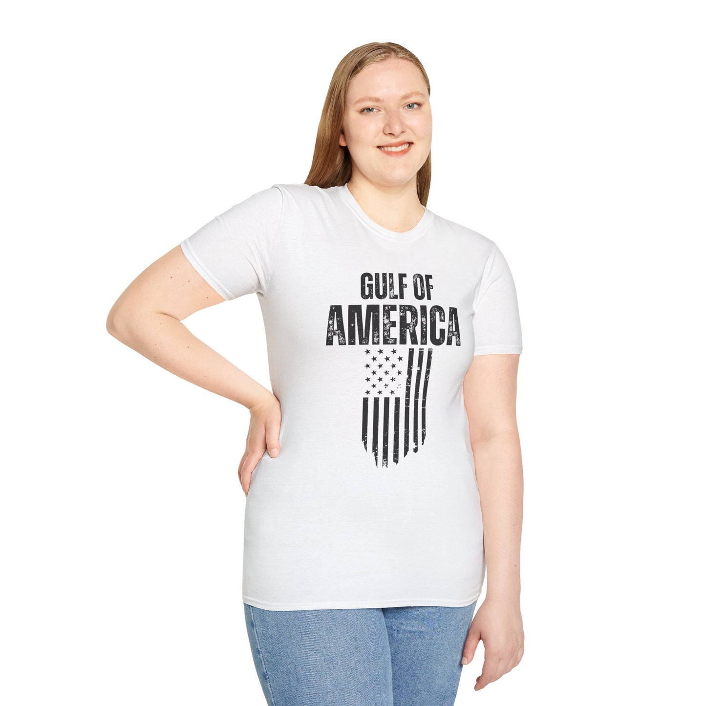 Unisex Softstyle T-Shirt Gulf of America Distressed Flag