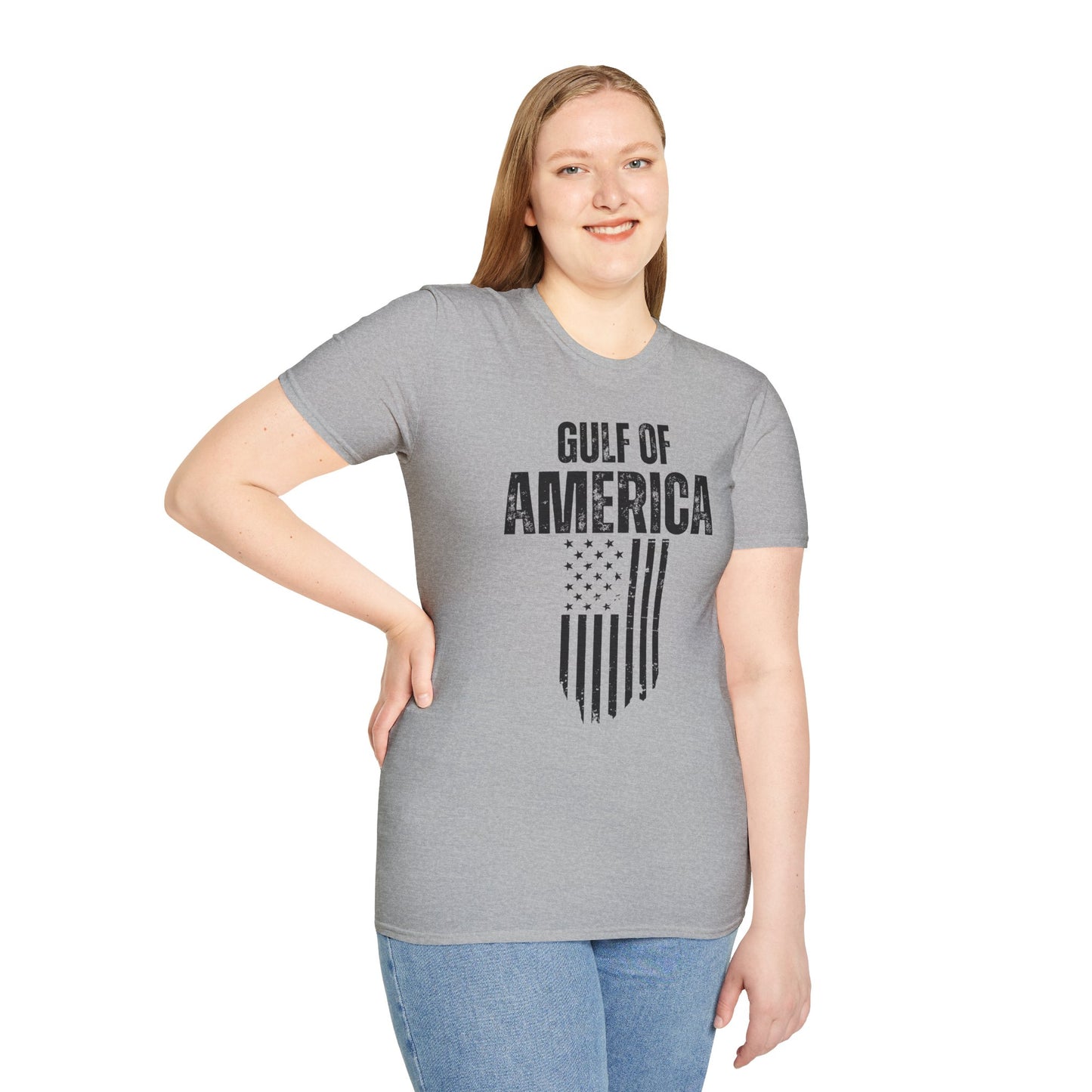 Unisex Softstyle T-Shirt Gulf of America Distressed Flag