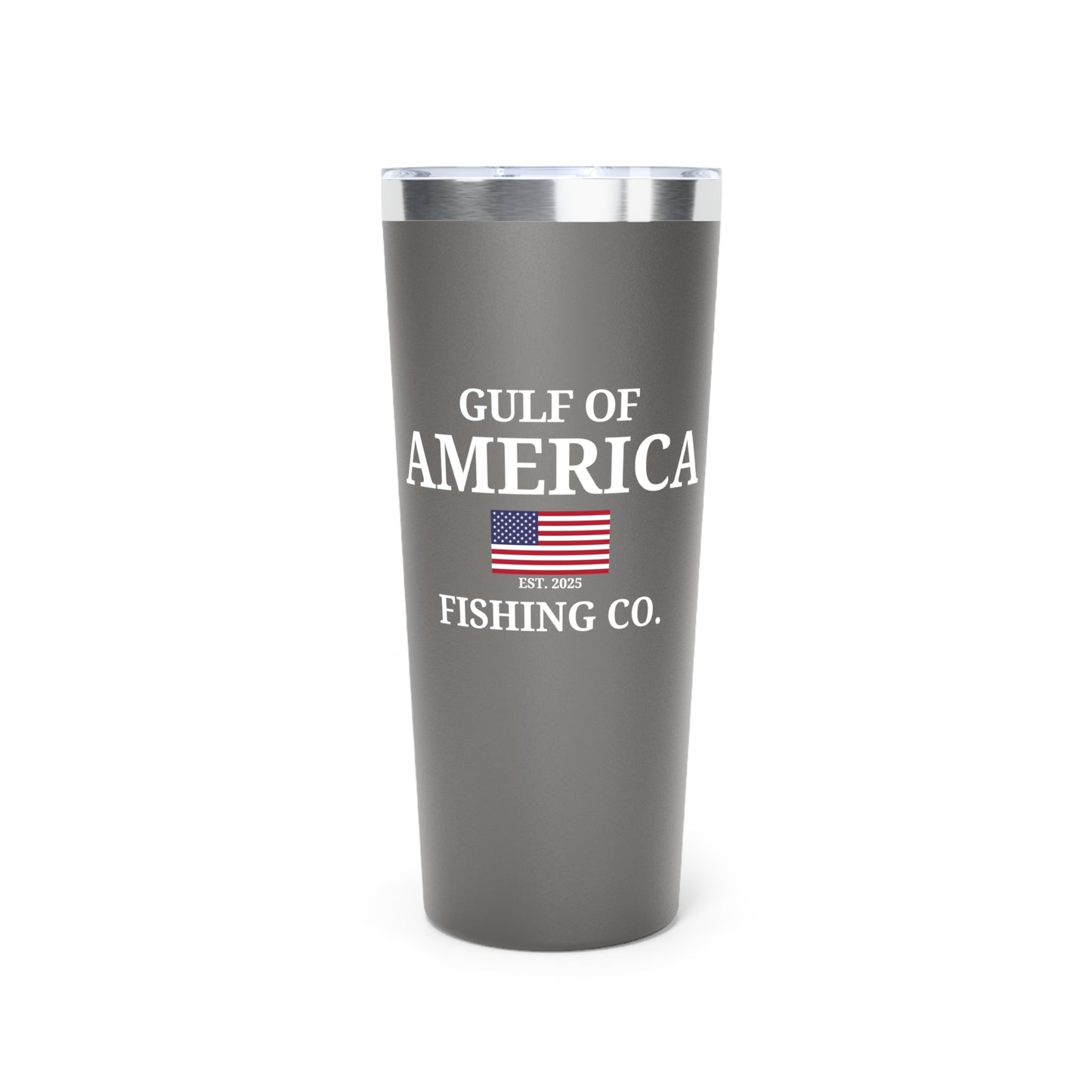 Gulf of America Fishing Co Flag Copper Vacuum Insulated Tumbler, 22oz