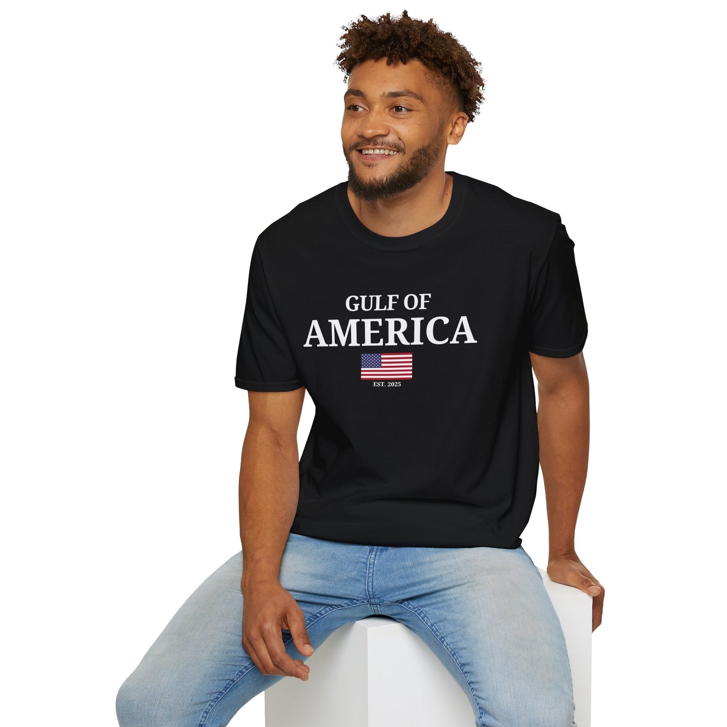 Unisex Softstyle T-Shirt Gulf of America with Flag