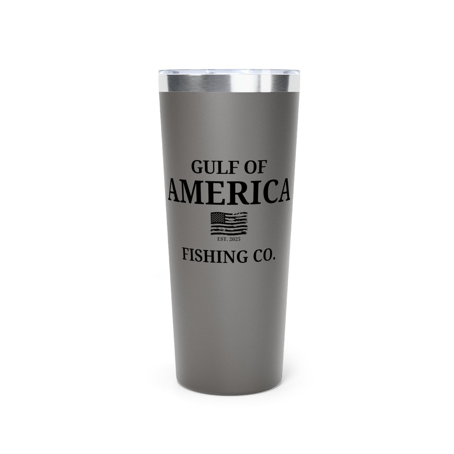 Gulf of America Fishing Co Distressed Flag Copper Vacuum Insulated Tumbler, 22oz