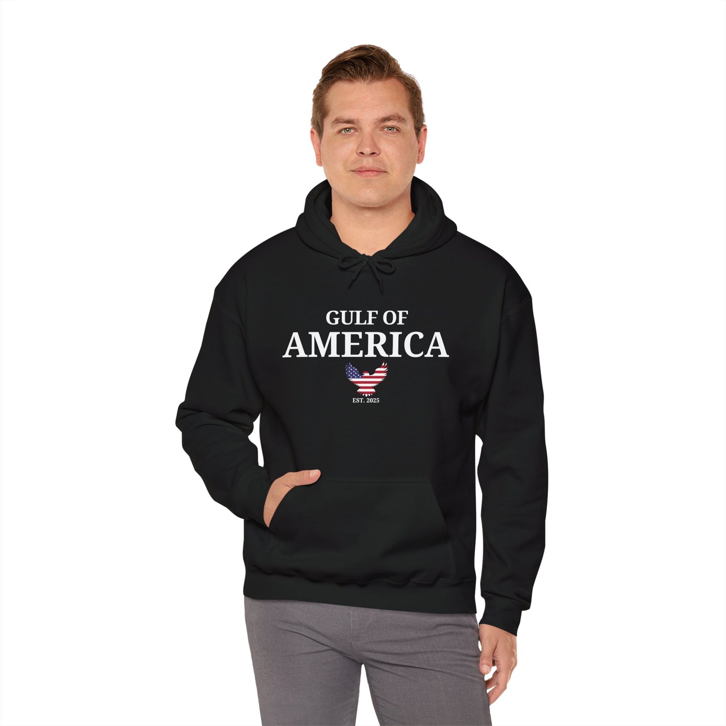 Unisex Heavy Blend™ Hooded Sweatshirt Gulf of America Eagle