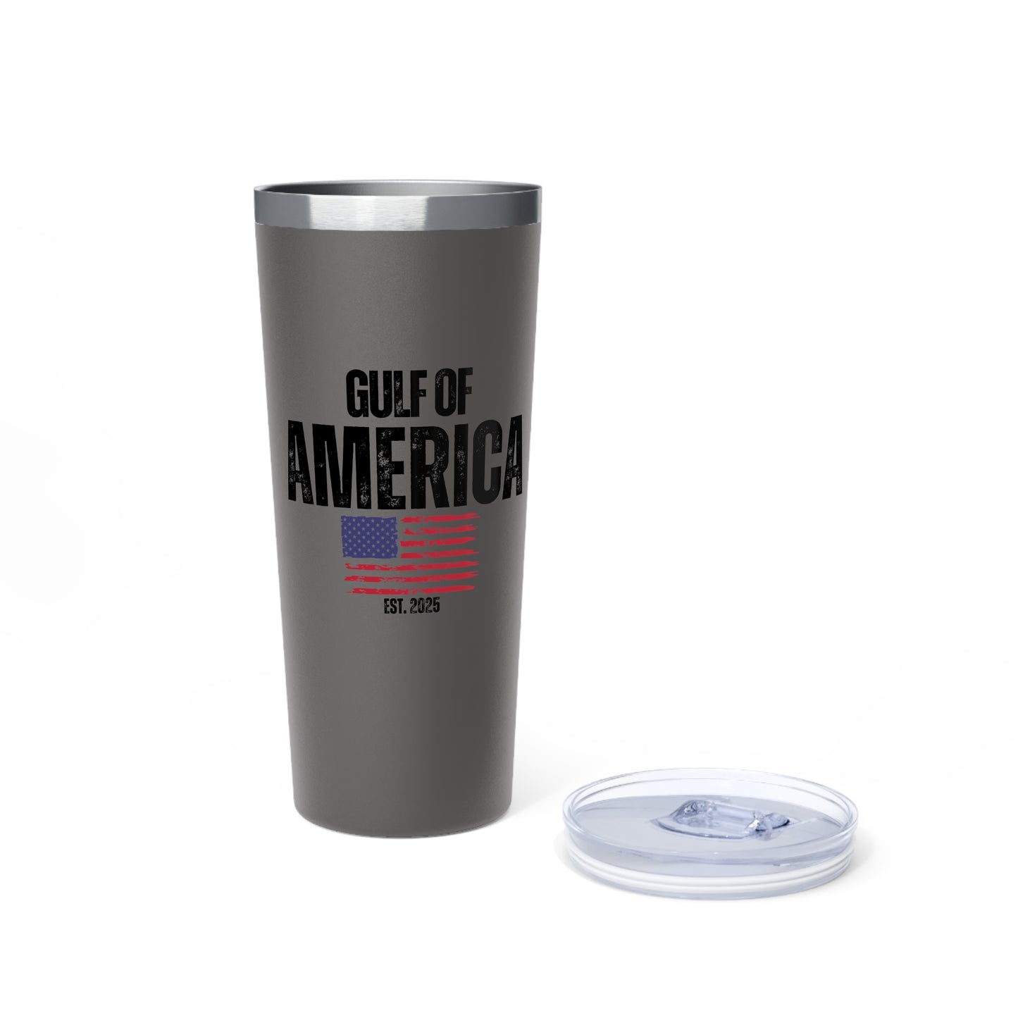 Gulf of America Distressed Flag Copper Vacuum Insulated Tumbler, 22oz