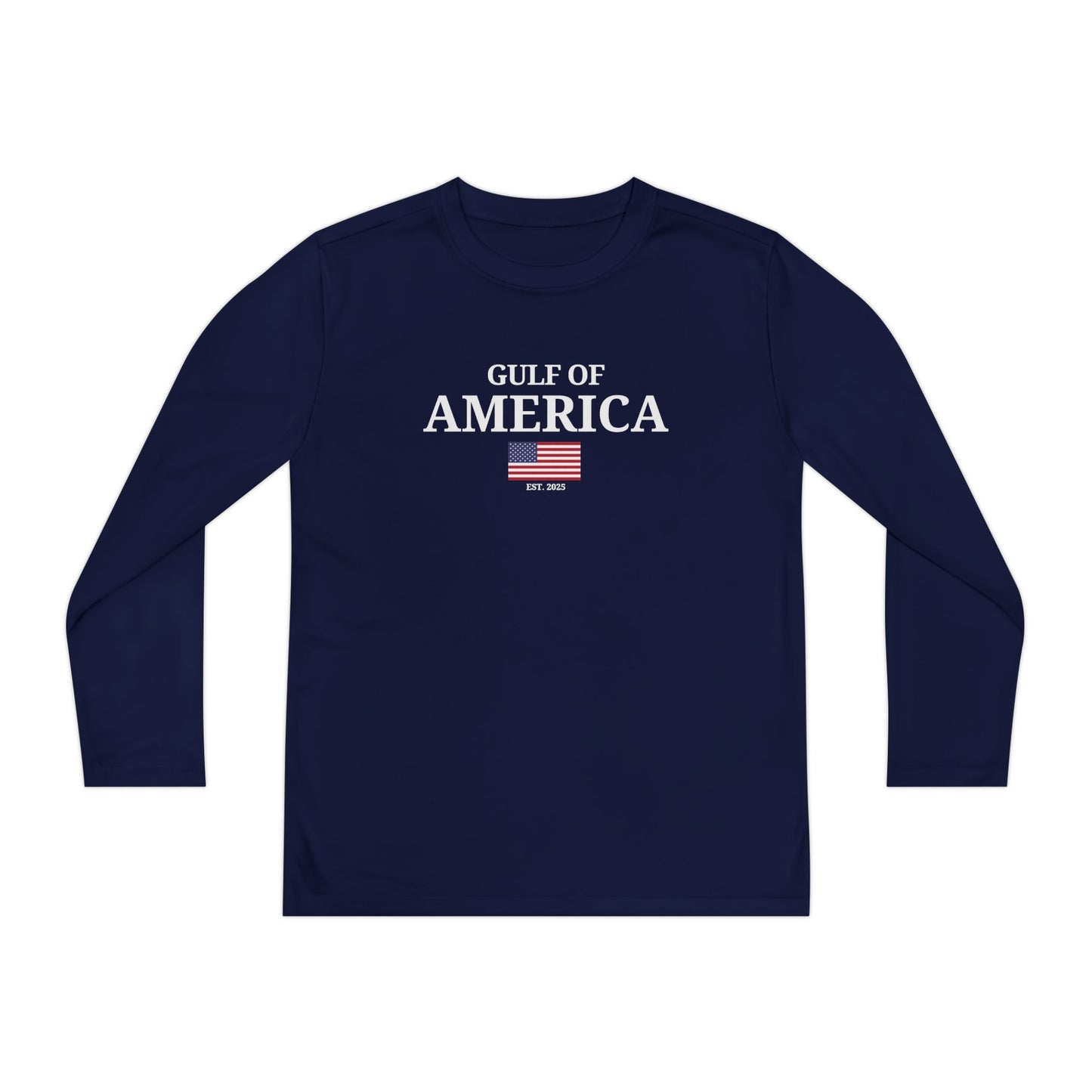 Youth Long Sleeve Competitor Tee Gulf of America Flag