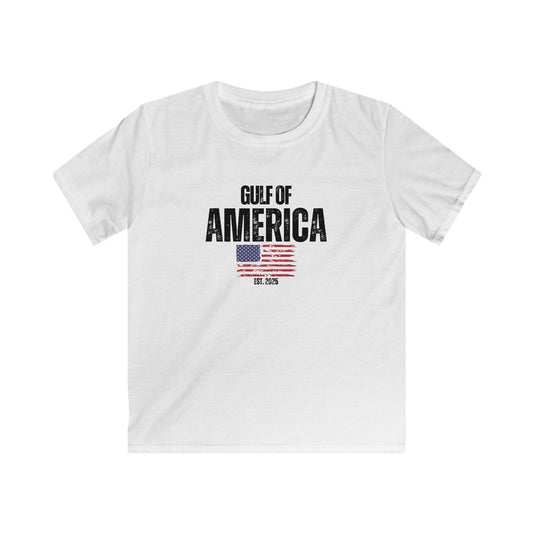 Kids Softstyle Tee Gulf of America Distressed Flag