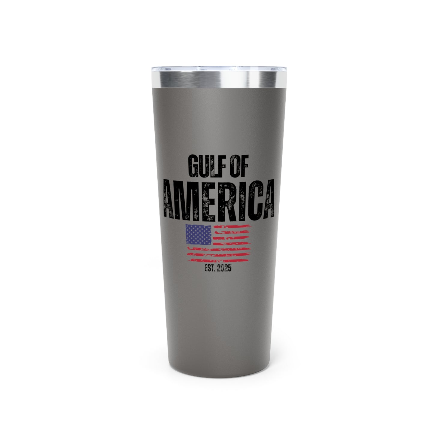 Gulf of America Distressed Flag Copper Vacuum Insulated Tumbler, 22oz