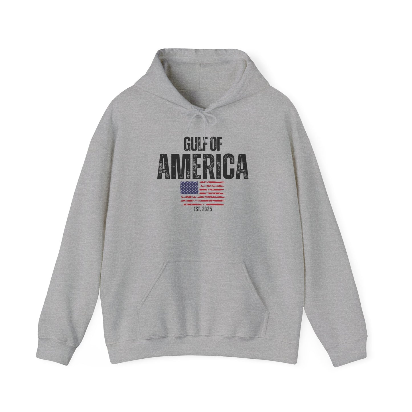 Unisex Heavy Blend™ Hooded Sweatshirt Gulf of America Distressed Flag