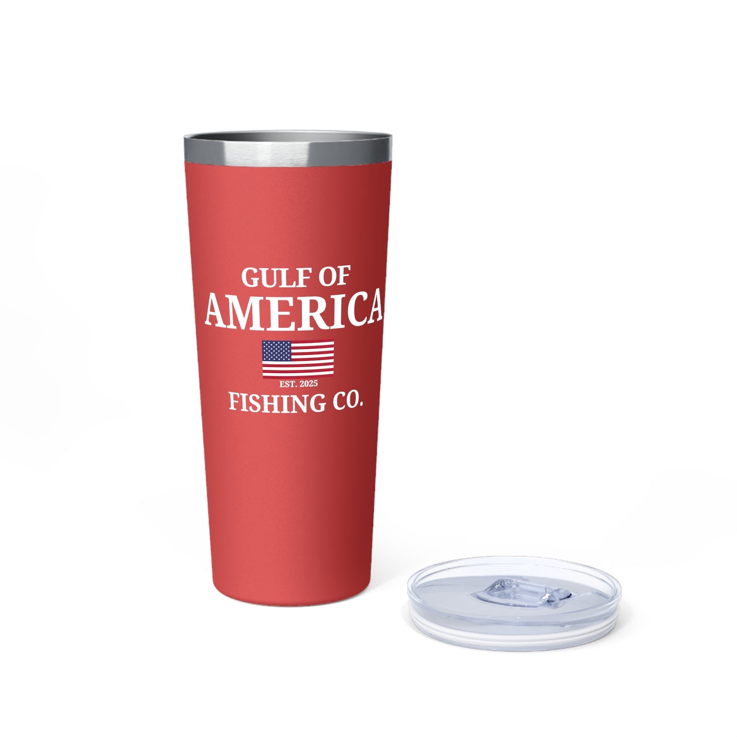 Gulf of America Fishing Co Flag Copper Vacuum Insulated Tumbler, 22oz