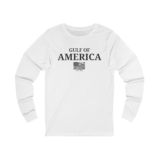 Unisex Jersey Long Sleeve Gulf of America Distressed Flag