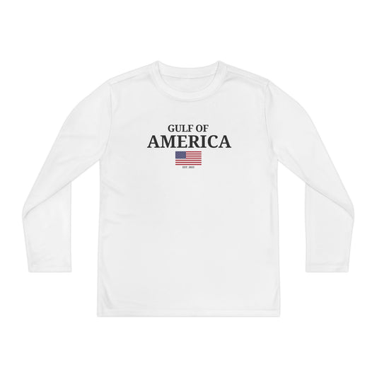 Youth Long Sleeve Competitor Tee Gulf of America Flag