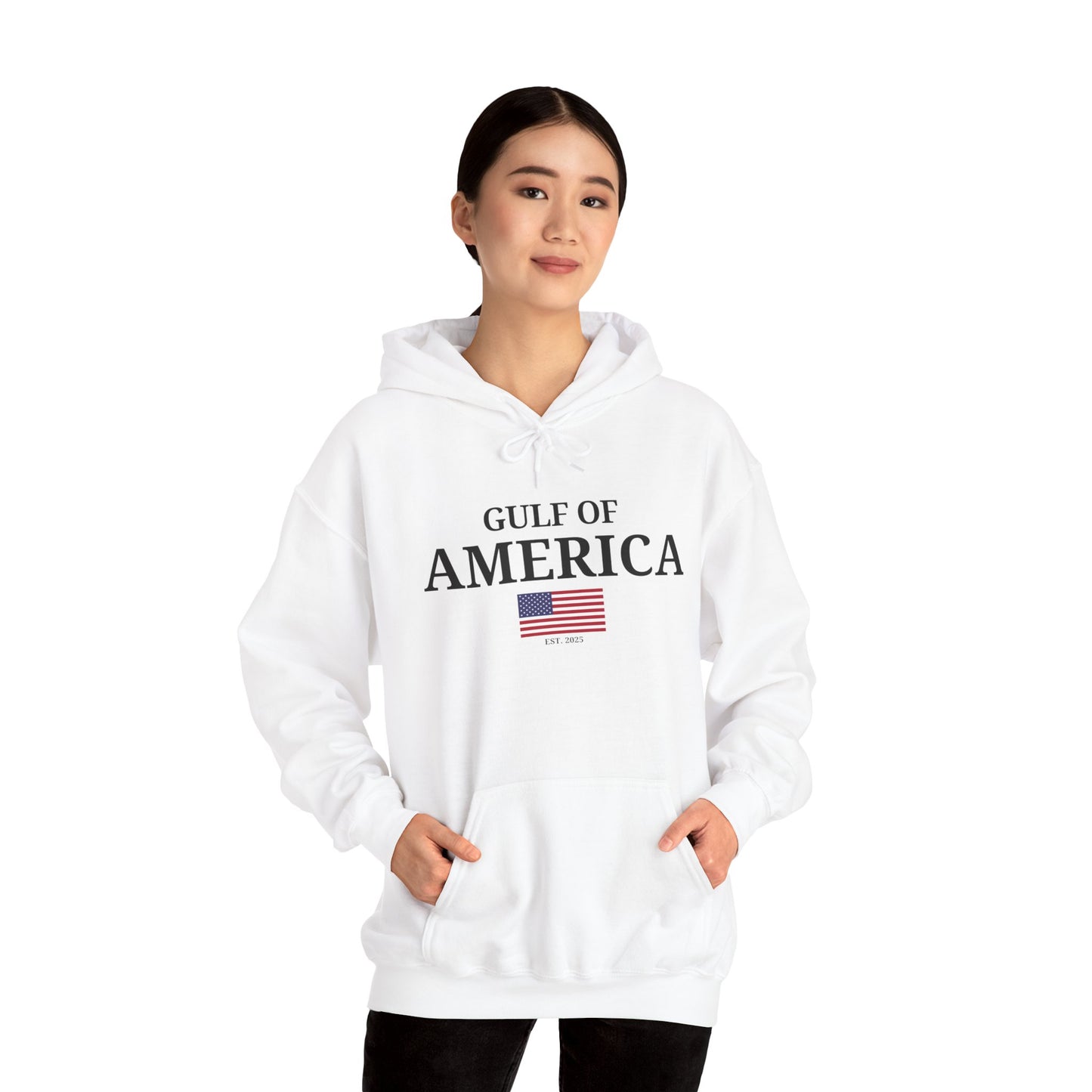 Unisex Heavy Blend™ Hooded Sweatshirt Gulf of America with Flag