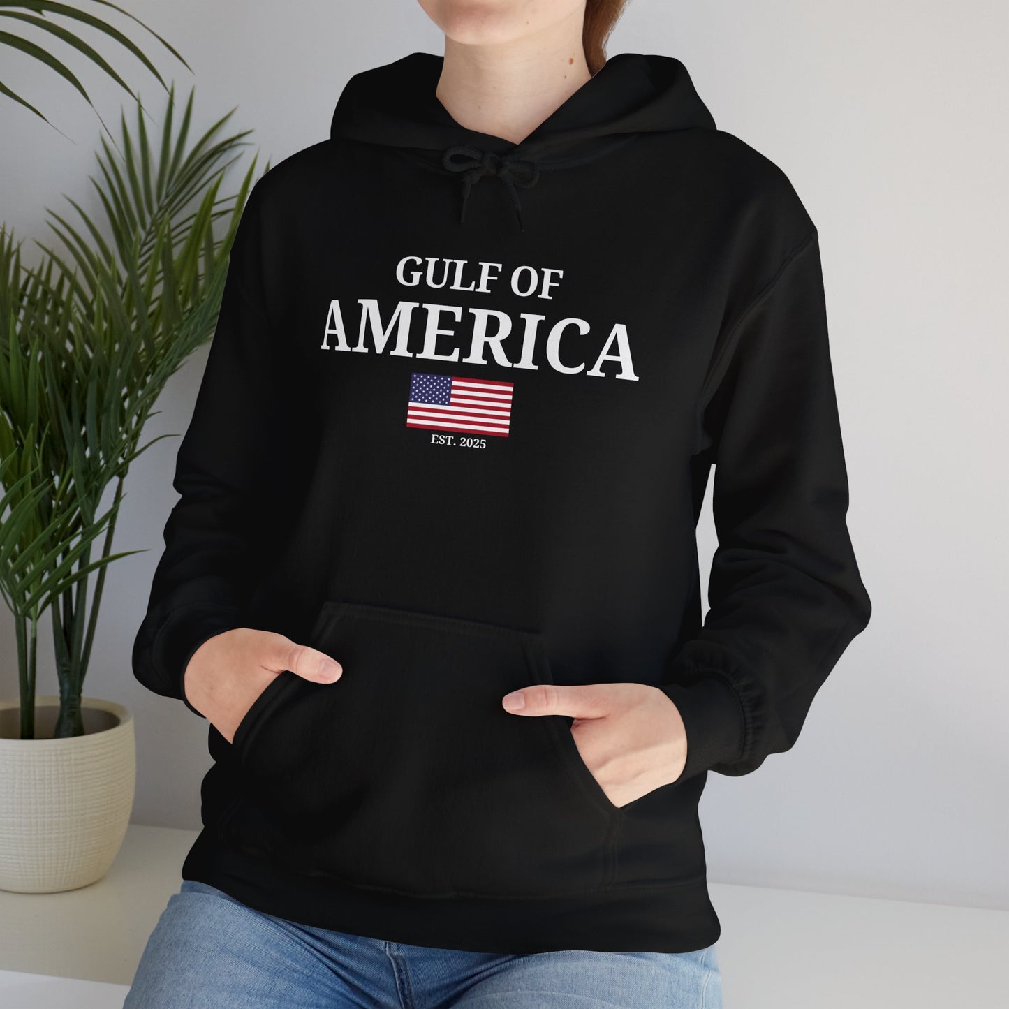 Unisex Heavy Blend™ Hooded Sweatshirt Gulf of America with Flag