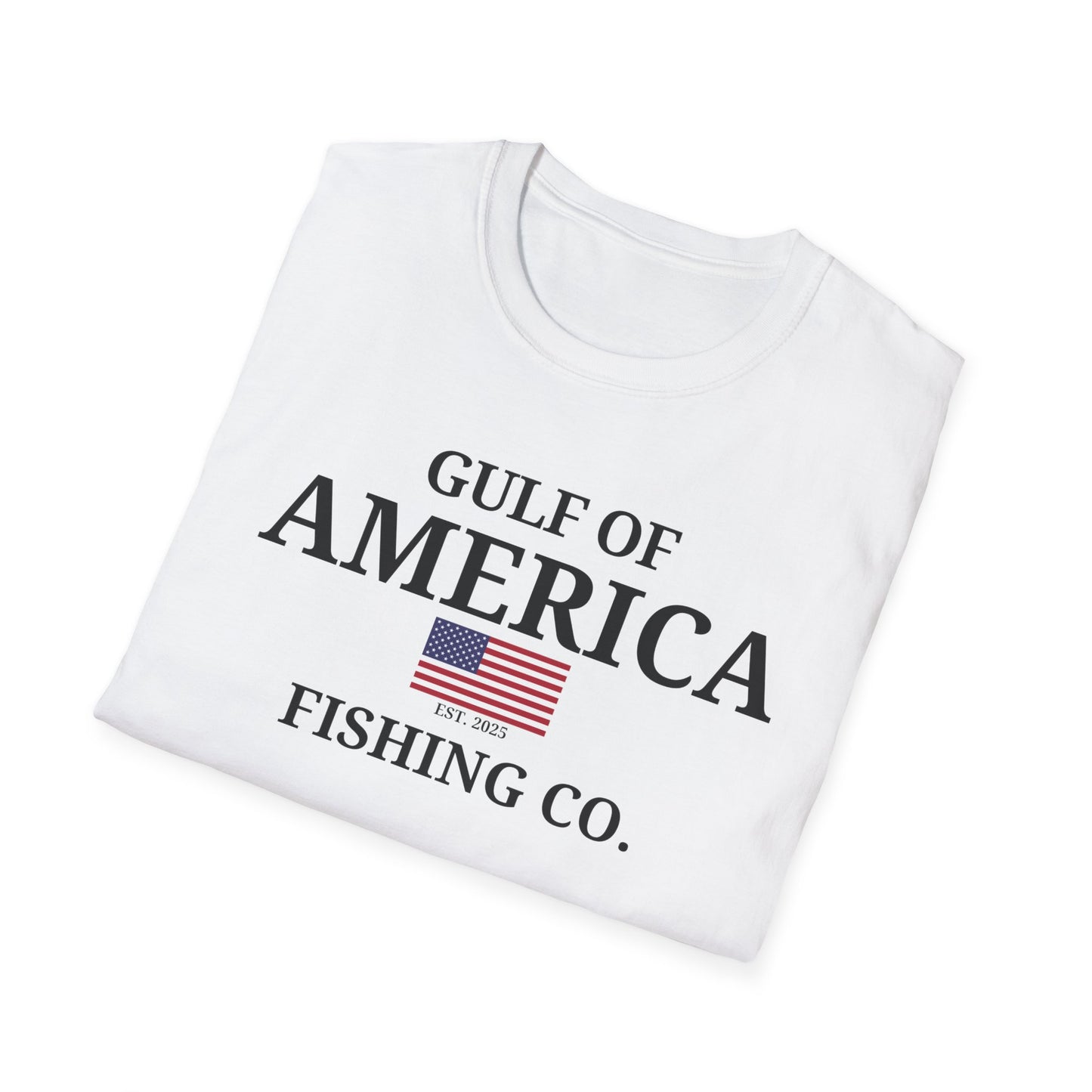 Unisex Softstyle T-Shirt Gulf of America Fishing Co. Flag