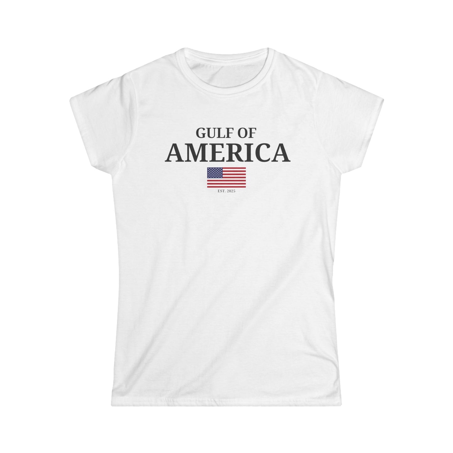 Women's Softstyle Tee Gulf of America with Flag