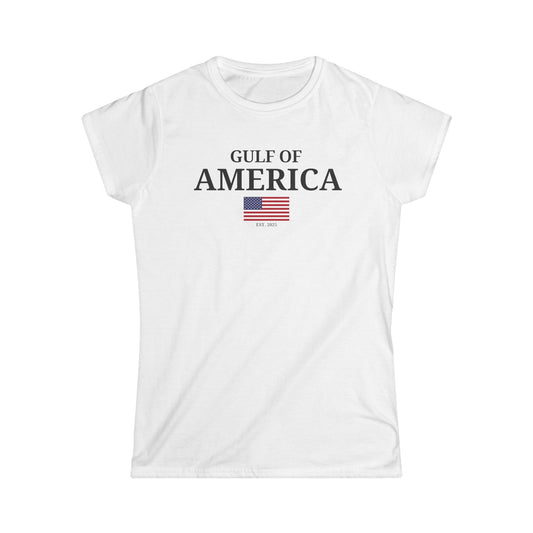 Women's Softstyle Tee Gulf of America with Flag