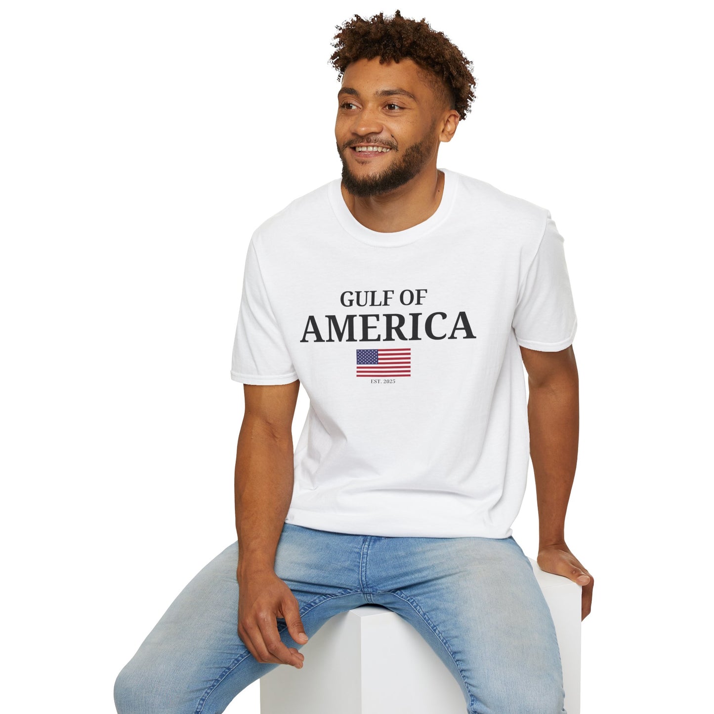 Unisex Softstyle T-Shirt Gulf of America with Flag