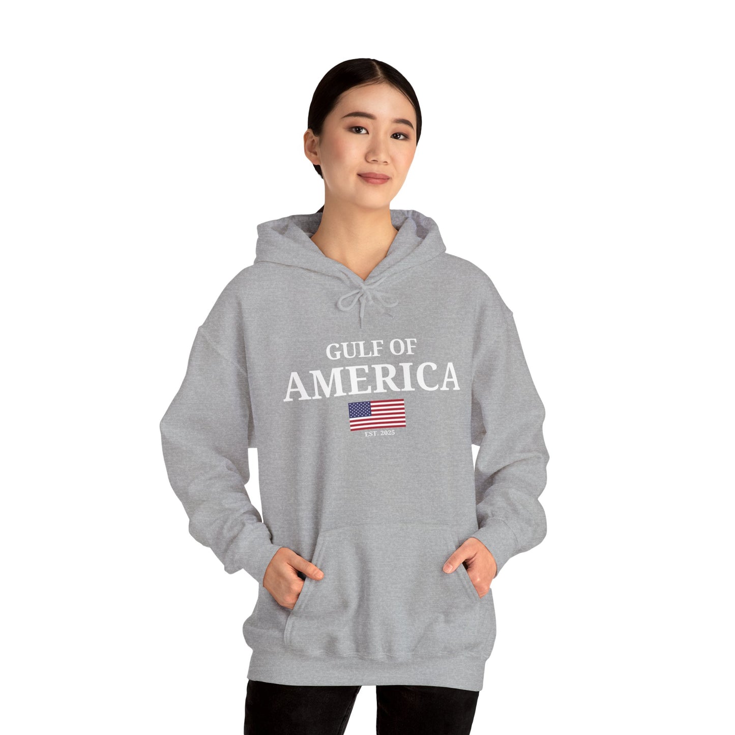 Unisex Heavy Blend™ Hooded Sweatshirt Gulf of America with Flag