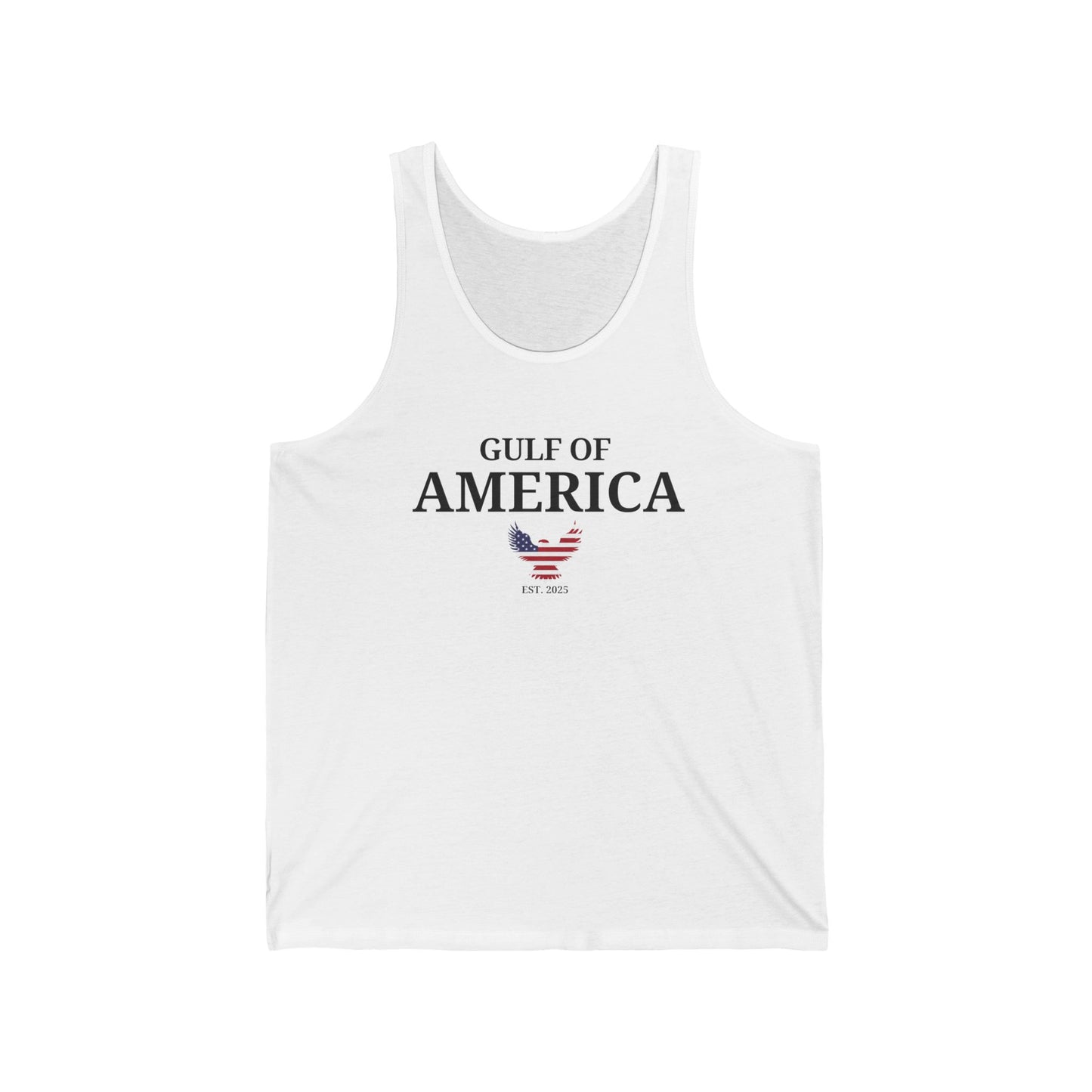 Unisex Jersey Tank Gulf of America with Eagle