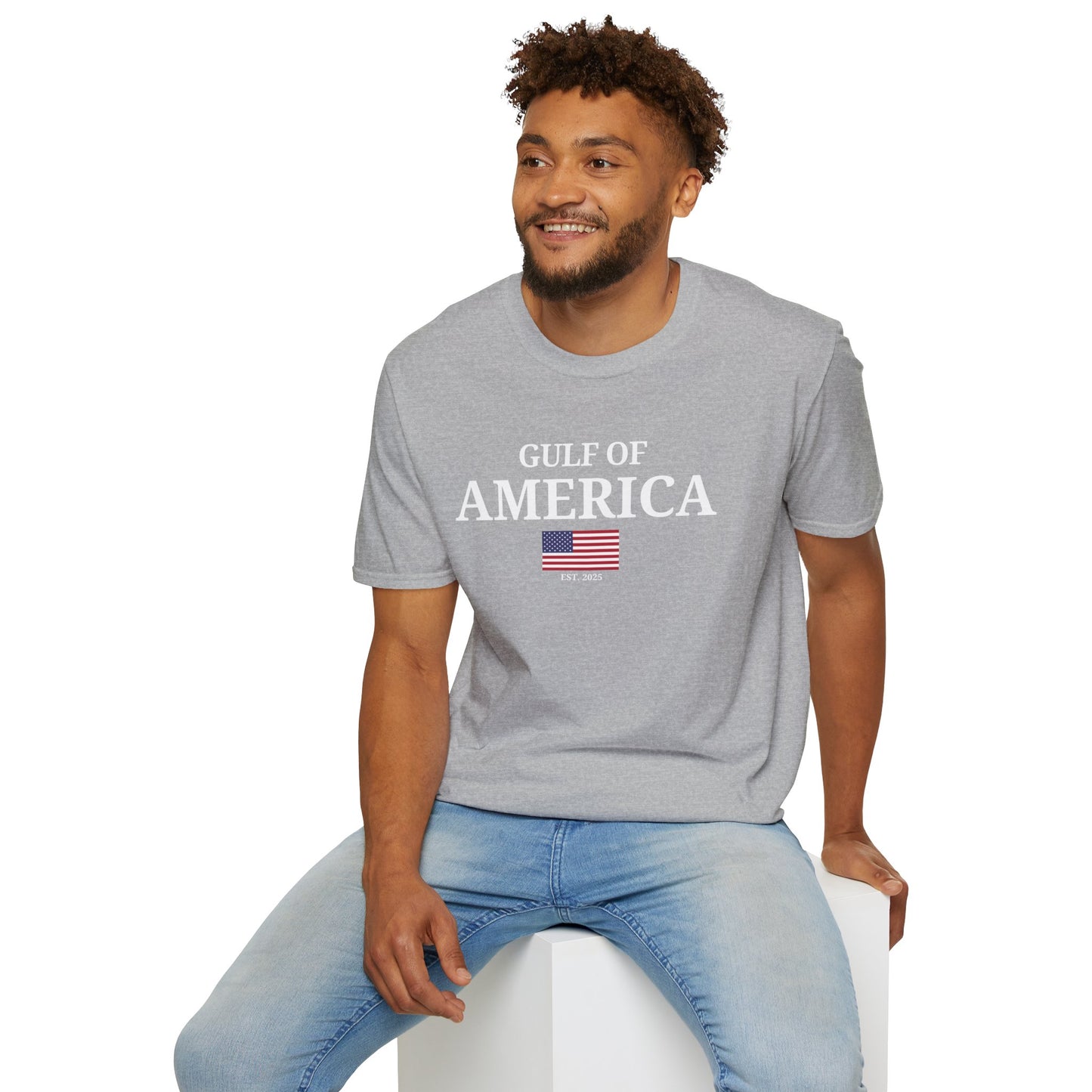 Unisex Softstyle T-Shirt Gulf of America with Flag