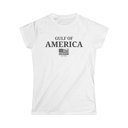 Women's Gulf of America Distressed Flag Softstyle Tee