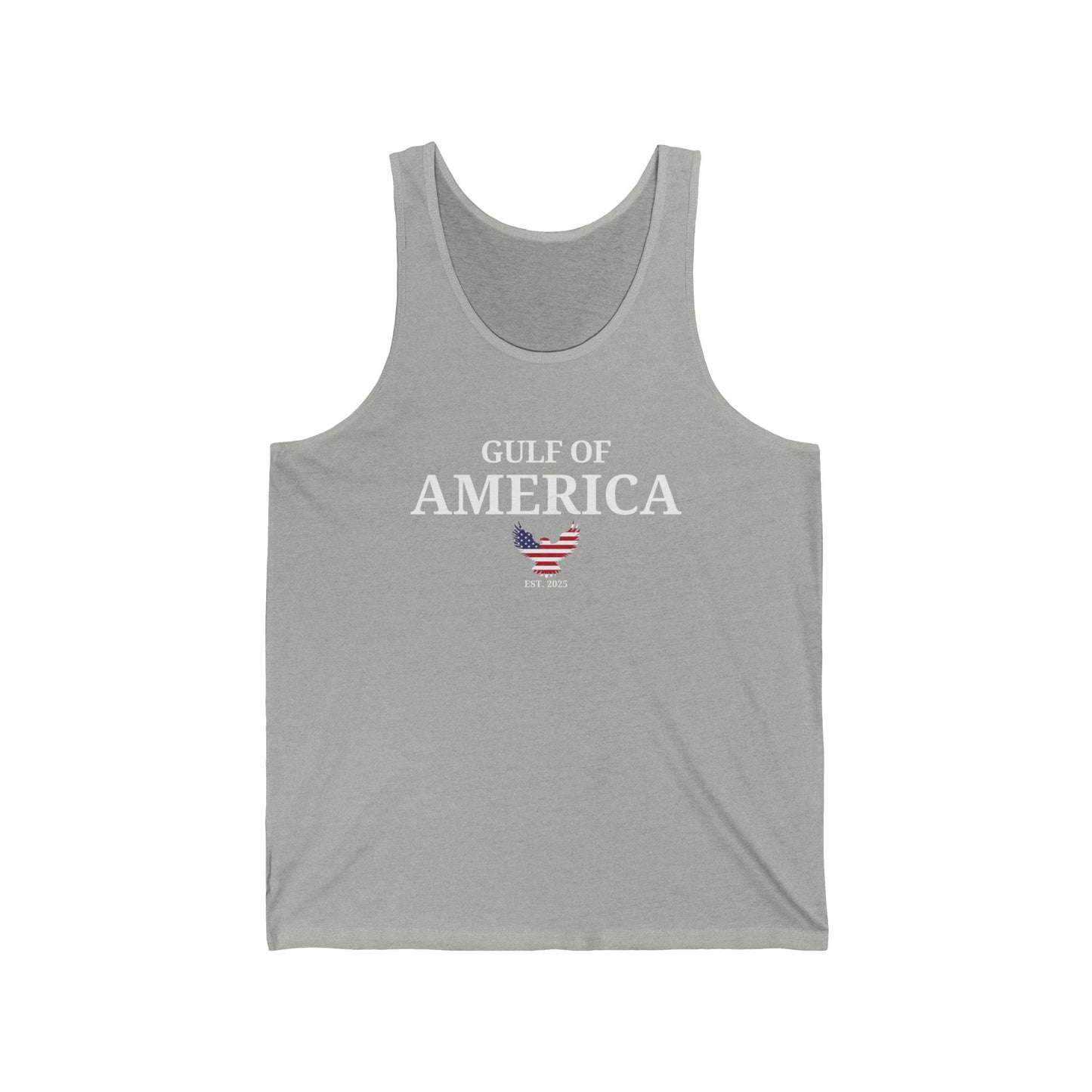 Unisex Jersey Tank Gulf of America with Eagle