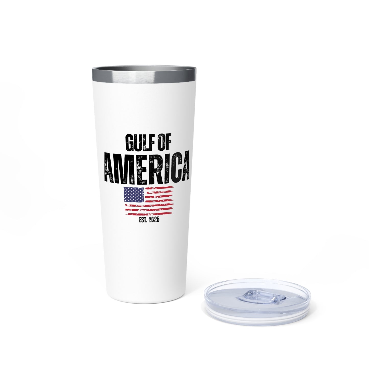 Gulf of America Distressed Flag Copper Vacuum Insulated Tumbler, 22oz