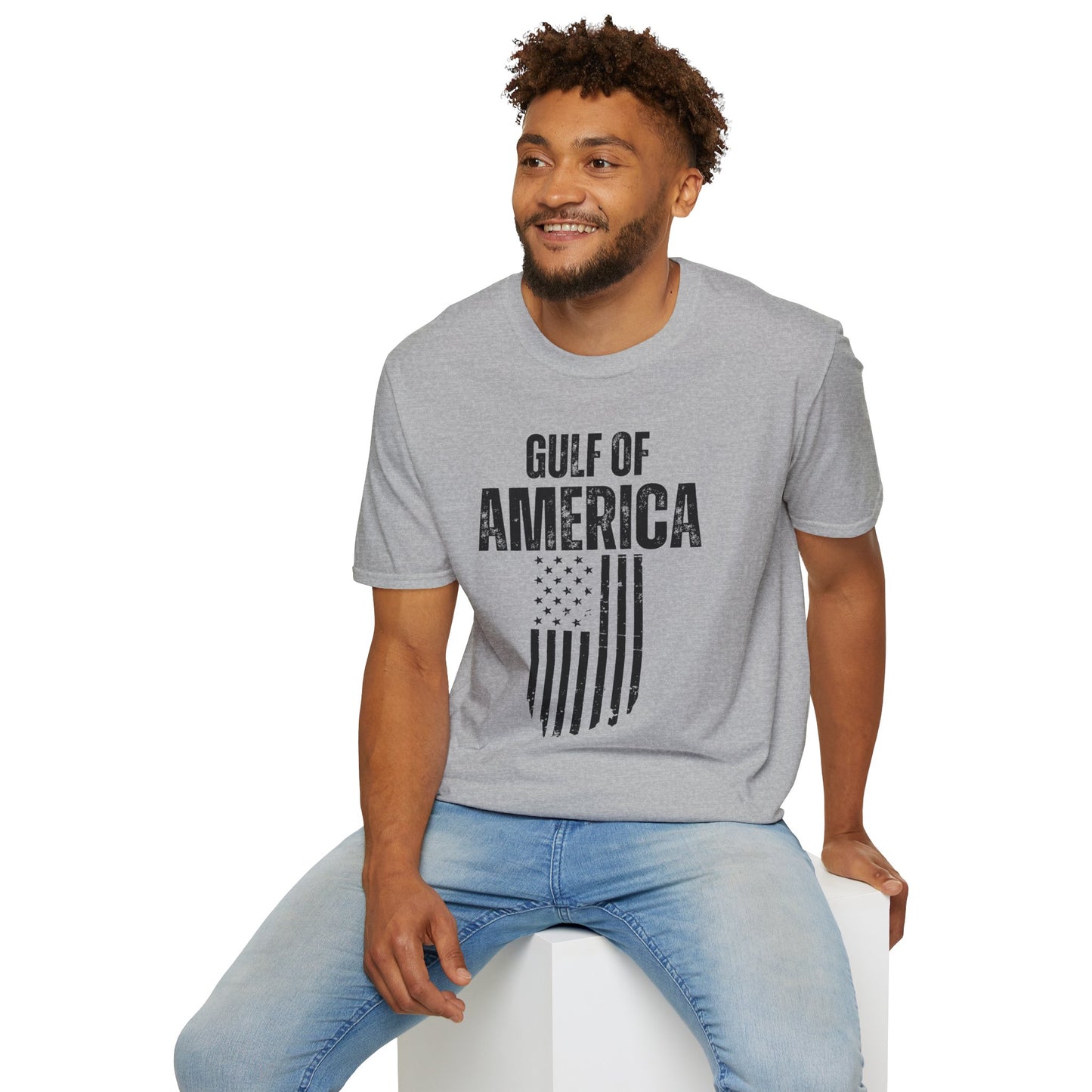 Unisex Softstyle T-Shirt Gulf of America Distressed Flag