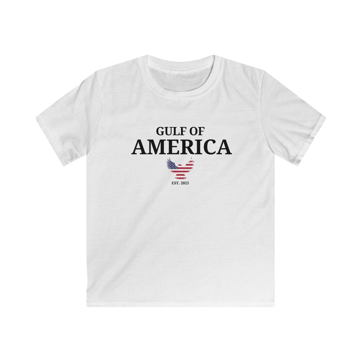 Kids Gulf of America with Eagle Softstyle Tee