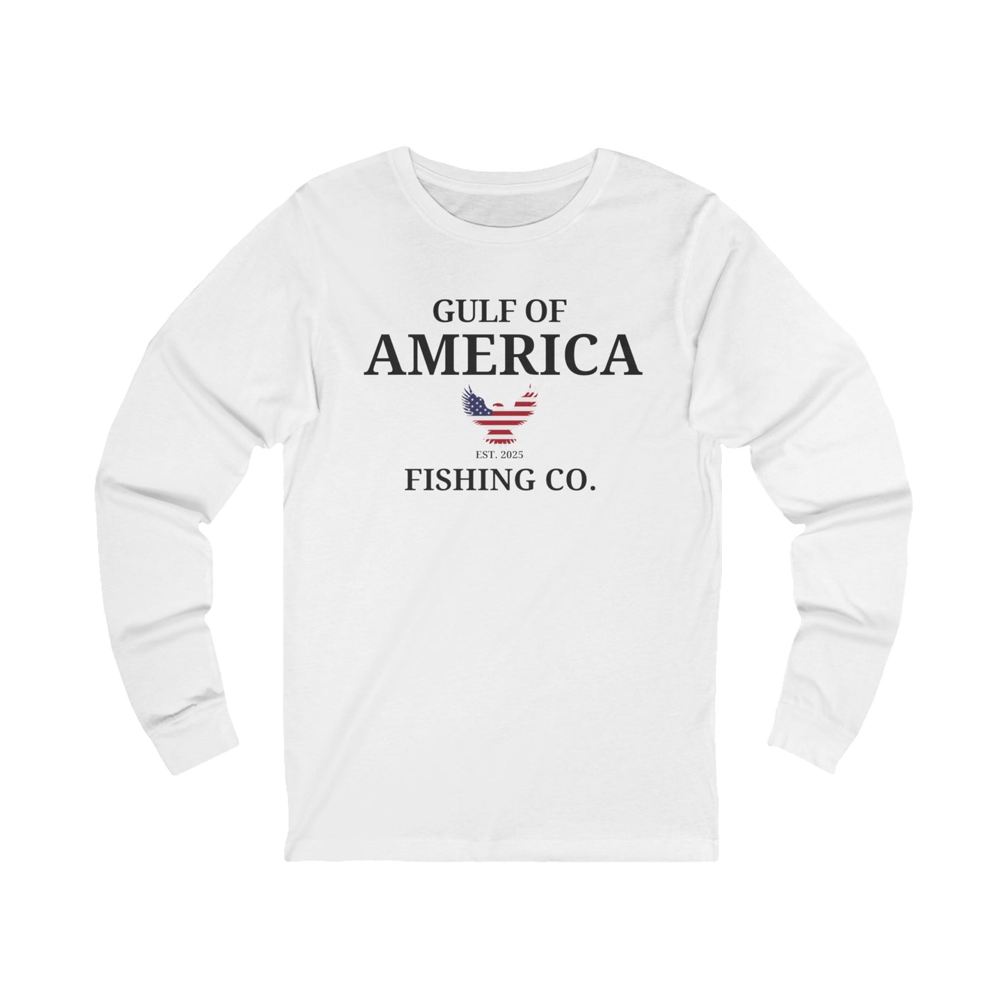 Unisex Jersey Long Sleeve Gulf of America Fishing Co with Eagle