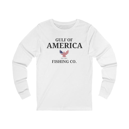 Unisex Jersey Long Sleeve Gulf of America Fishing Co with Eagle