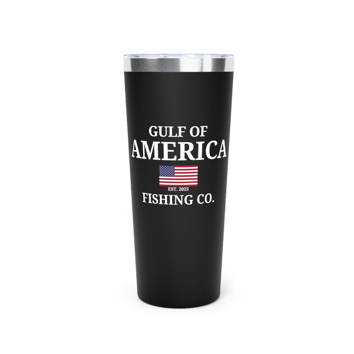 Gulf of America Fishing Co Flag Copper Vacuum Insulated Tumbler, 22oz